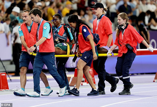 Girma's crash came in the final 200 metres of the 3000m race at the Stade De France in Paris.