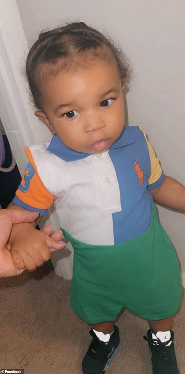 The six children who died in the accident were between the ages of one and eight. Pictured here is the victim, Zaire Mack, aged three.