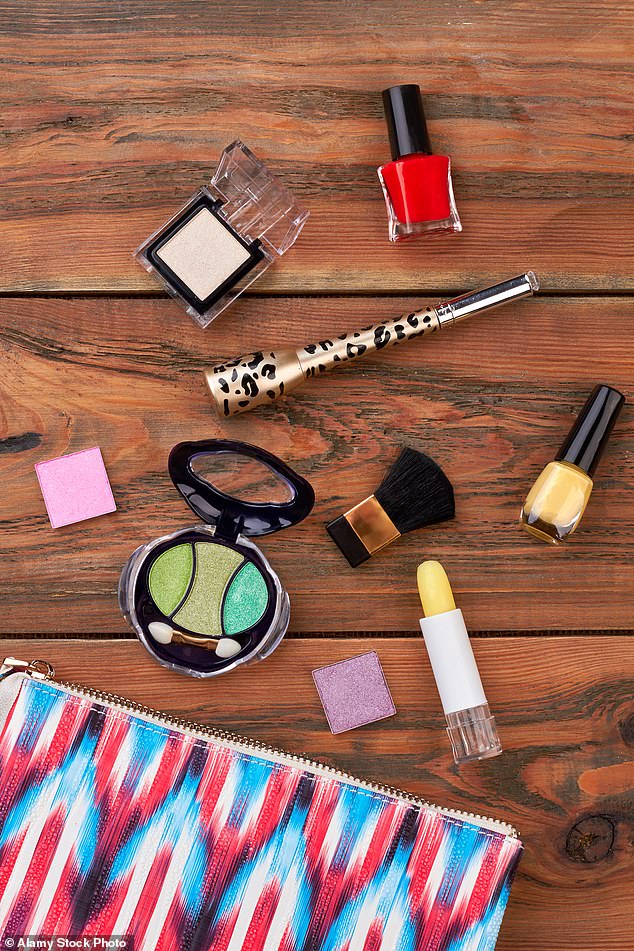 If you open your makeup bag and look at the ingredients on your face powder or eyeshadow, there's a chance they'll include talc (stock image)