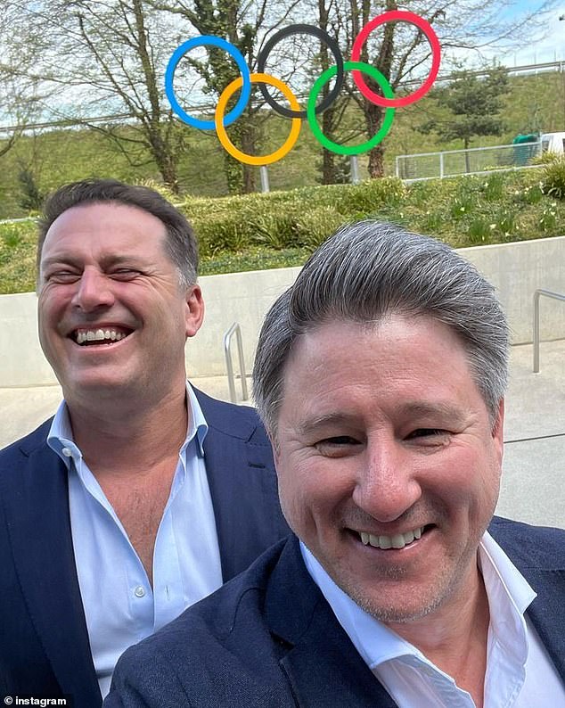 Nine Entertainment executive Mike Sneesby in Paris with Today show star Karl Stefanovic