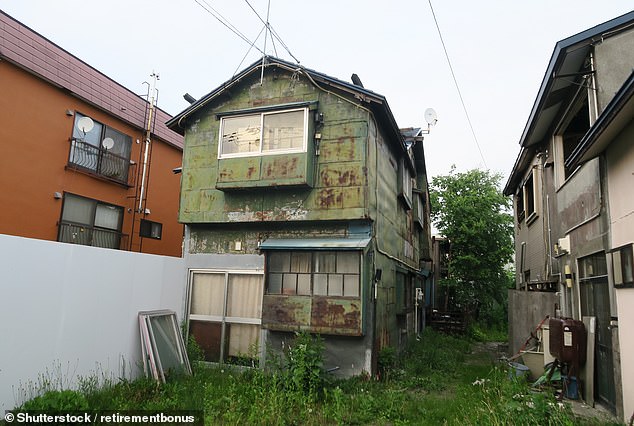 There is currently an increasing number of abandoned houses in cities and urbanized areas in Japan, mainly due to the country's aging population (pictured, Akiya in Hokkaido province)