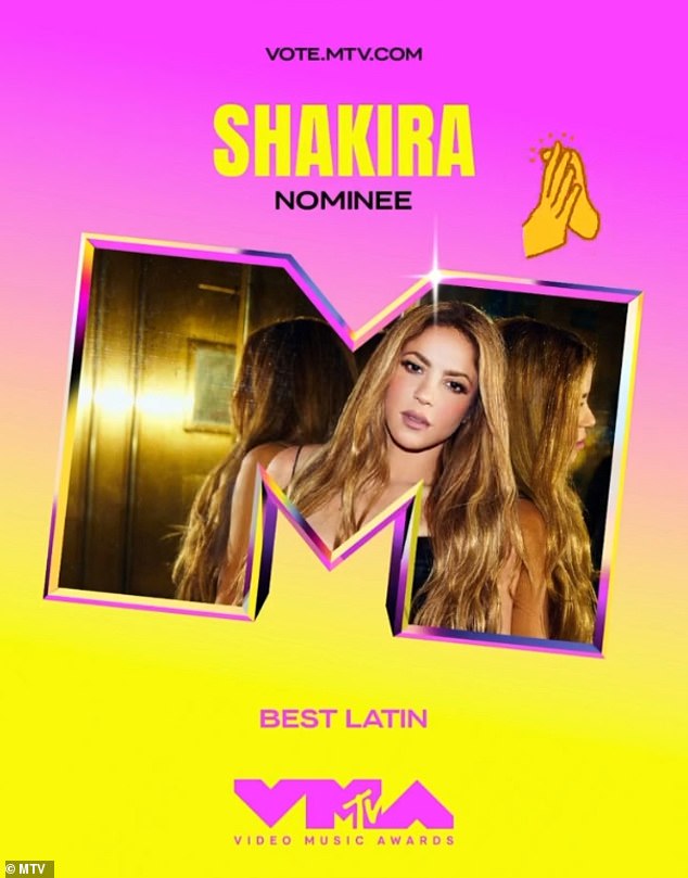 Speaking of Puntería, Shakira and Cardi B are nominated for the Moonperson trophy for Best Latin Song at the fan-voted 2024 MTV Video Music Awards, airing September 10 from the UBS Arena in Elmont, NY.