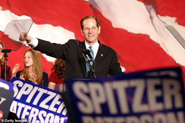 The 'madam' also ended up in jail for promoting prostitution in 2008, when she was involved in a scandal that brought down the then governor of New York, Eliot Spitzer (pictured).