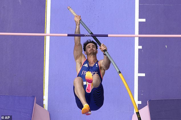 This comes as French pole vault star Anthony Ammirati (pictured) became a global sensation when he failed to reach his target height at the Games after his manhood crashed into the bar.