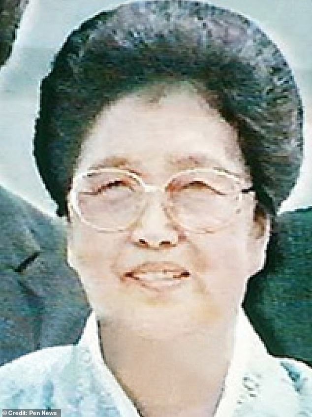 Kim Song-ae (pictured) was the new wife of Kim Jong-un's grandfather after his grandmother died.