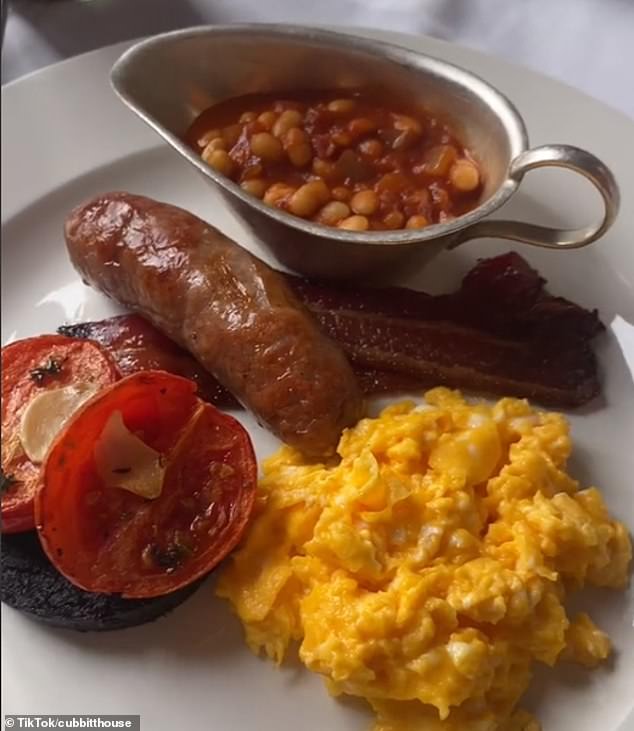 The Barely Mow in Mayfair introduced a breakfast menu in February, which includes a pub breakfast (pictured) for £19 or a small version for £14