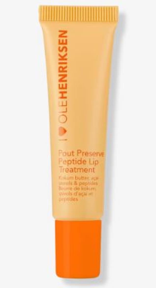 The Auburn University alum then tops it off with a gloss, using Ole Henrikson's Pout Preserve Hydrating Peptide Lip Treatment ($22), above.