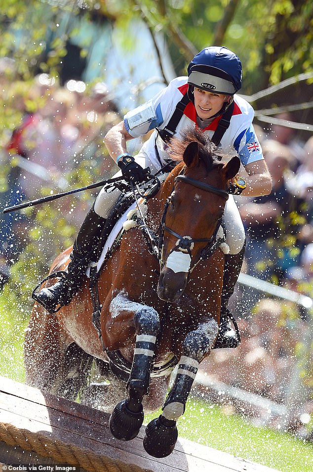 Zara Tindall competing at the 2012 Olympic Games in Greenwich Park, London. Zara made her family proud when she and her 11-year-old horse, High Kingdom, brought home a medal for the British team