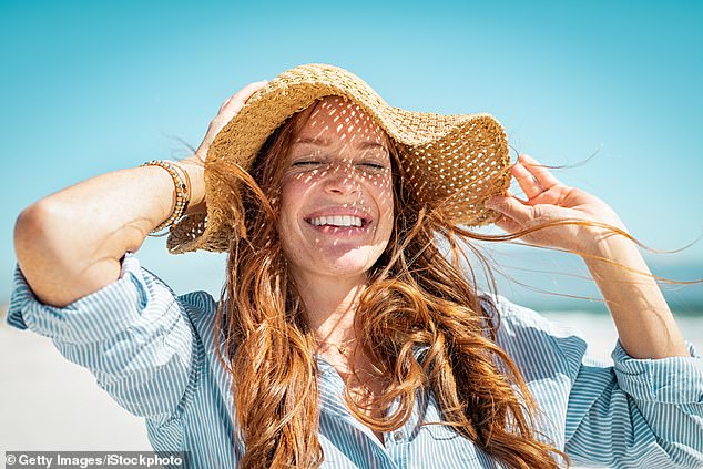 Give your hair a chance to recover from sun exposure by wearing a hat to protect it.