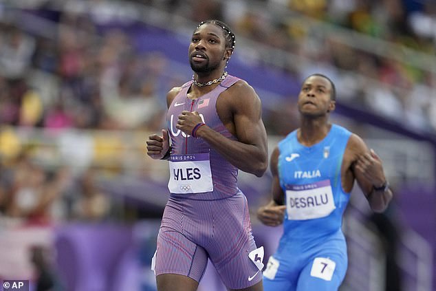 The Team GB star revealed that former housemate Lyles sent him a message ahead of Wednesday's 400m final.