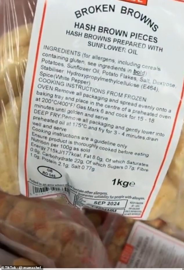 The cheapskate also pointed out that lovers of greasy food could find items in Herons Foods' 'X Sell' range, including surplus items made by the fast food giant itself.