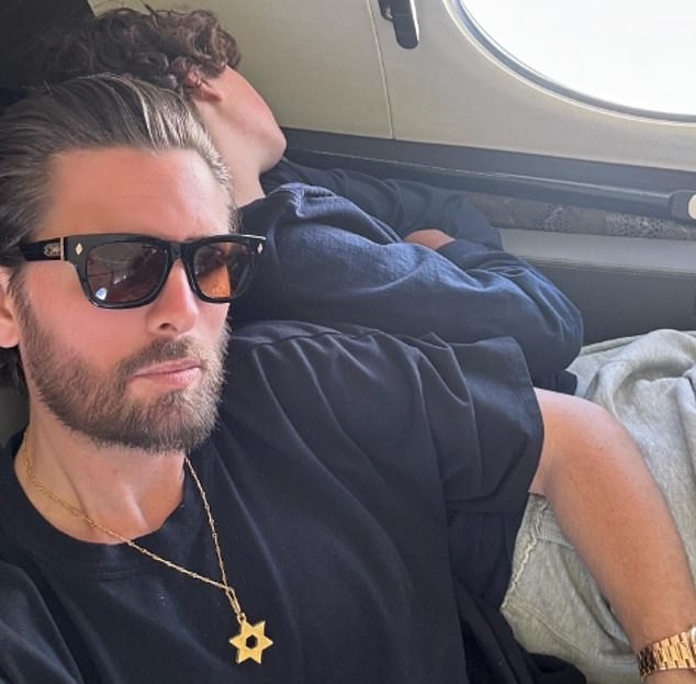 Last month, Scott shared a selfie on Instagram taken on a plane with Mason, whom he sweetly referred to as his 