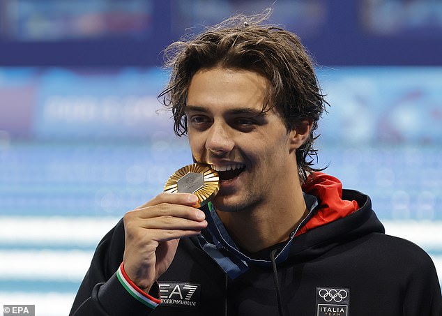 Italian swimming star Thomas Ceccon has lit up social media during the Olympic Games