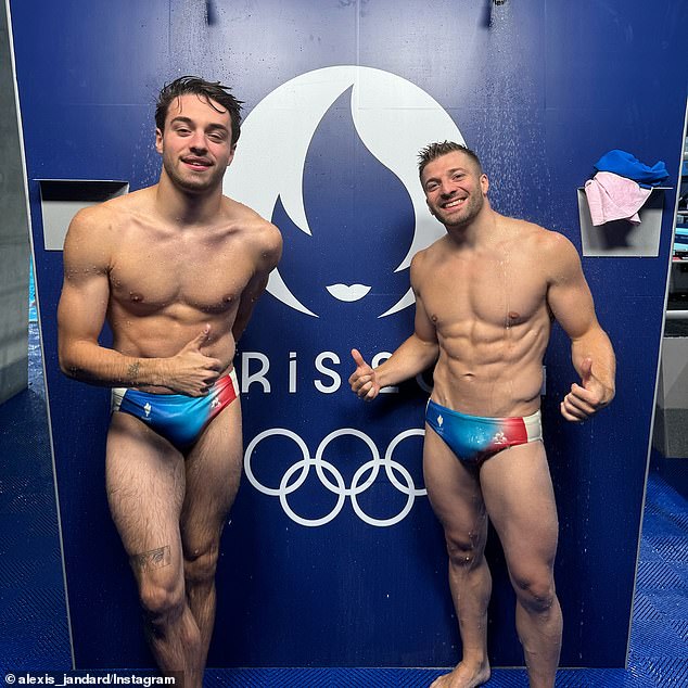 French high jumper Jules Bouyer (left) has attracted a lot of attention among Olympic fans.