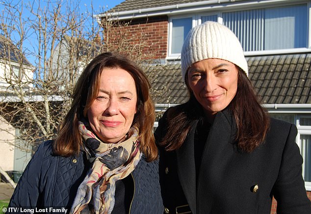 Liz (pictured with Long Lost Family presenter Davina McCall) plans to visit Debbie in Yorkshire in October.