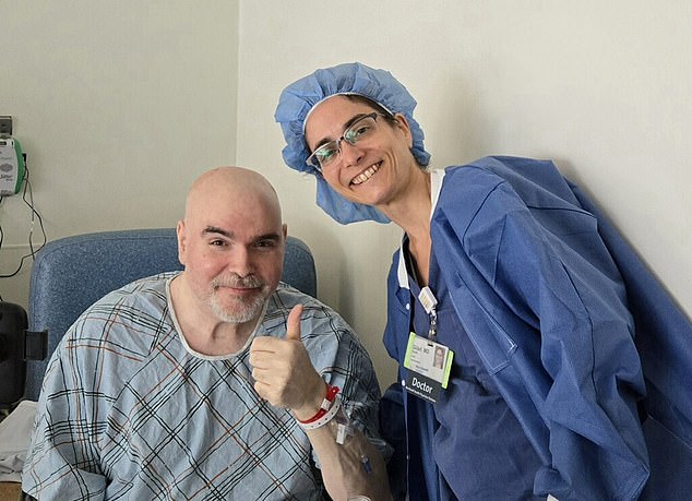 Mr. Cerami and Dr. Gilad after the operation 