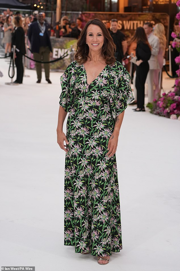 Andrea McLean delved into the floral theme with her long dress