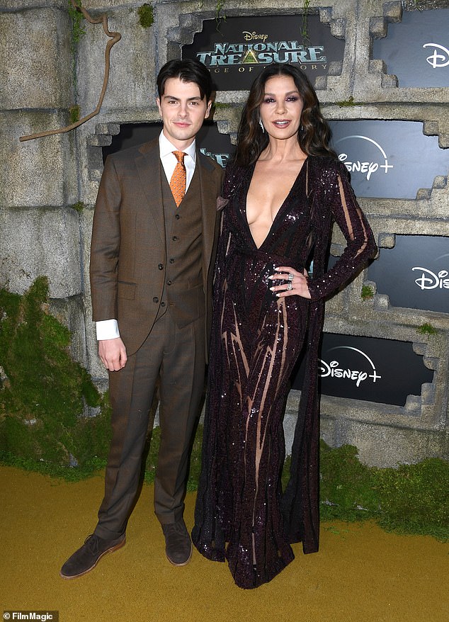 Zeta-Jones pictured with Dylan on December 5, 2022 in Los Angeles