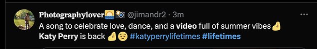 1723159667 118 Katy Perrys Lifetimes music video receives high praise from fans