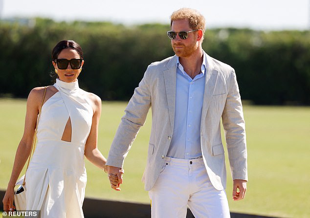 The launch of Meghan's lifestyle brand is a decision that has been in the making for at least 18 months. Pictured: Meghan and Harry attend the Royal Salute Polo Challenge in aid of Sentebale