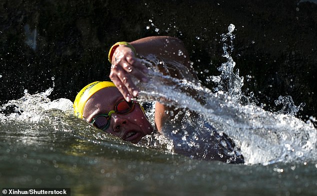 Training sessions were cancelled due to water quality issues, prompting swimmers to take precautions against possible infections, including drinking cans of Coca Cola.