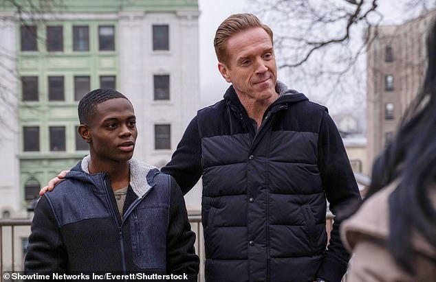 He guest-starred as Savion Williams in Billions in 2020; he is pictured here with Damien Lewis.