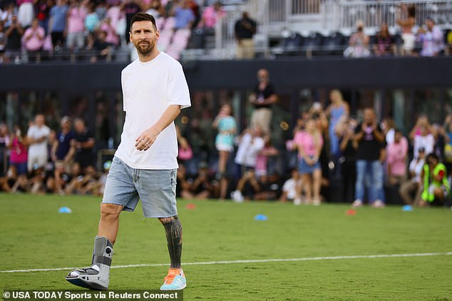 Messi is battling an ankle injury and has not played since the Copa America final on July 14.