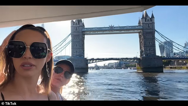 They concluded their trip with a relaxing cruise along the Thames, which took them under the iconic Tower Bridge.