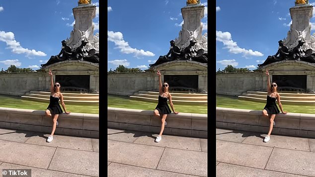 She and her friend Jenny visited the Victoria Memorial near Buckingham Palace on the same day she was bitten by the horse.