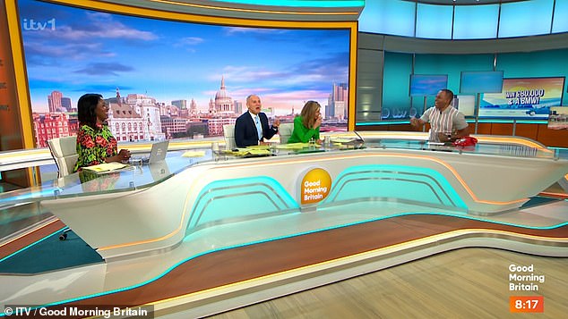 The long-serving presenter later apologised for unplugging his microphone, but Kate Garraway couldn't resist poking fun at him for the mistake.