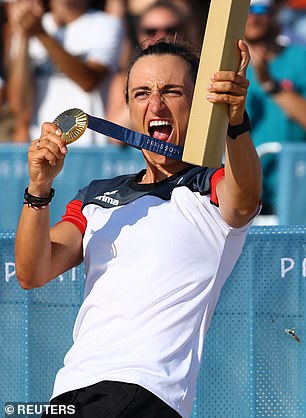 Vadlau won gold in the mixed dinghy race with teammate Lukas Maehr on Thursday.