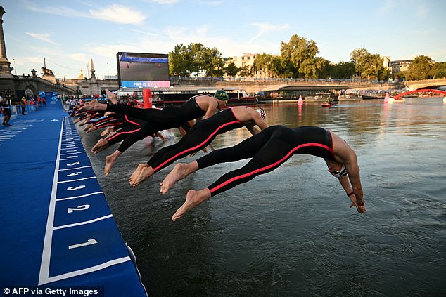 The French government carried out a £1.2 billion clean-up of the River Seine ahead of the Olympics