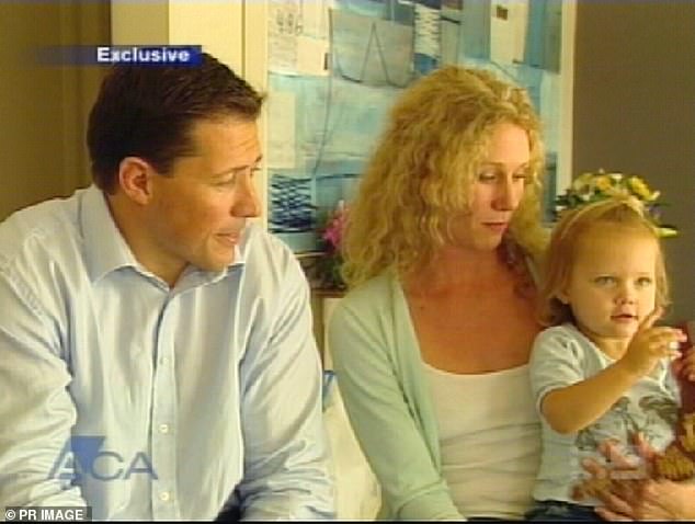 Andie (pictured with her parents) was hospitalised and put in intensive care for three weeks but was able to overcome her injuries.