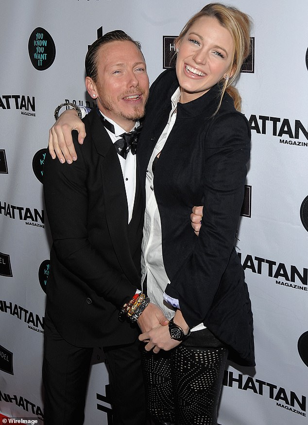 To transform into her character, Blake reunited with Eric Daman, her former costume designer from her star-making role on Gossip Girl; the pair are pictured here in 2010.