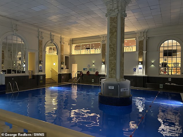 He brazenly snuck into the 4-star Park Plaza hotel in Waterloo, where he enjoyed a dip in the pool and even used the sauna.