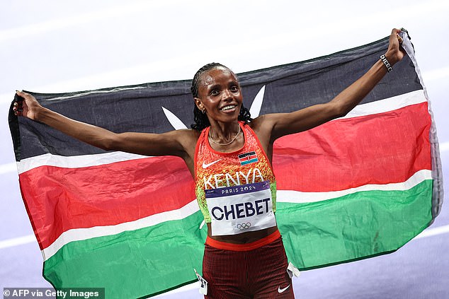 Kenyan Beatrice Chebet eventually took the gold medal in a slow 10,000-meter final.