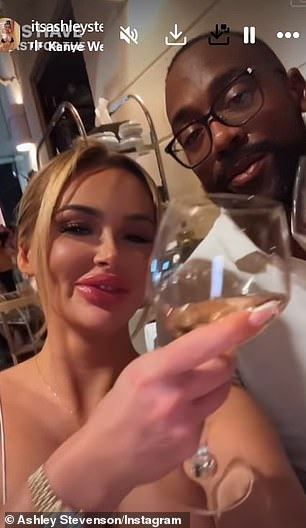 Ashley first appeared on Marcus' Instagram account last week as he documented his trip through the South of France.