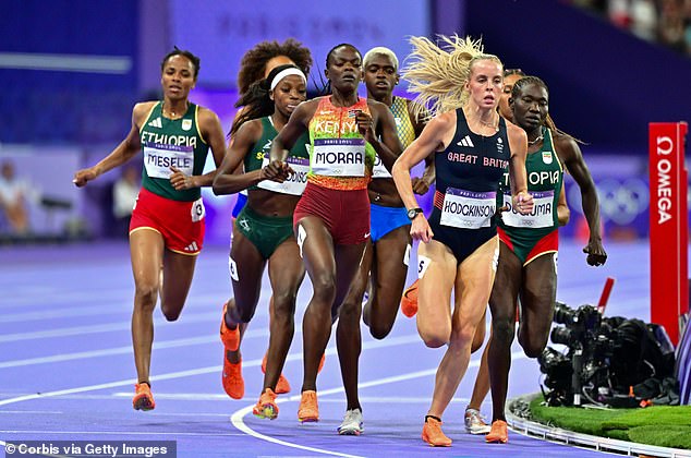 Britain's Keely Hodgkinson ran the women's 800m final at Paris 2024, where she won Olympic gold.