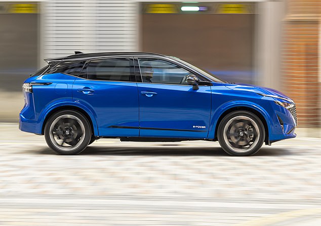 The flagship Qashqai is a powerful and innovative electrified hybrid 'e-Power': in effect, a mini electricity generating station on wheels.