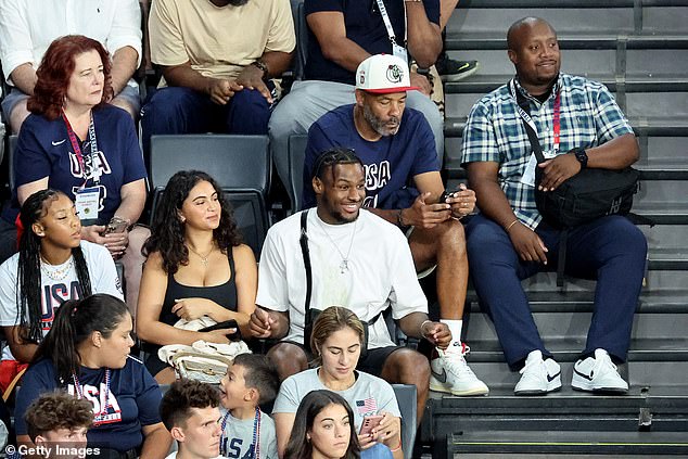 The couple attended two USA Basketball games at the 2024 Olympics this week.