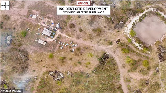 This released image shows a barricade and sniper positions that were set up months before the killings.