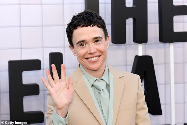 But the show's stars celebrated the finale in style and Elliot Page, who leads the cast, looked dapper as he attended the season four premiere of The Umbrella Academy.