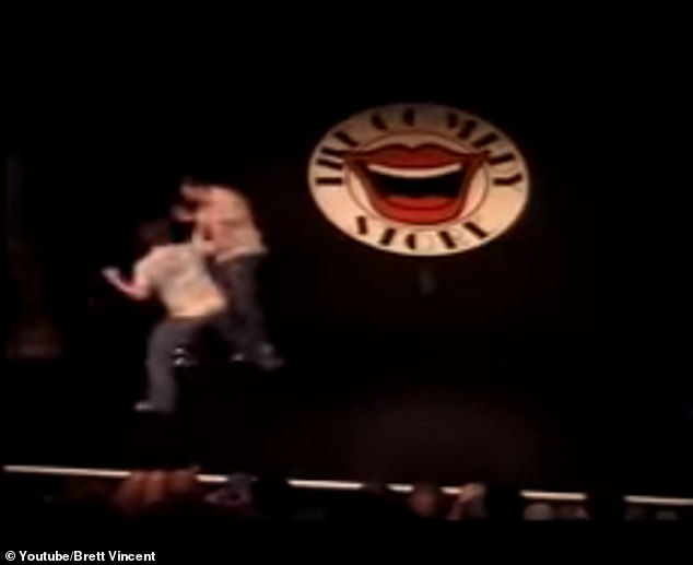 Jefferies has been beaten twice by rioters, one of whom was caught on camera in 2007 at Manchester's The Comedy Store in a now infamous video (pictured)