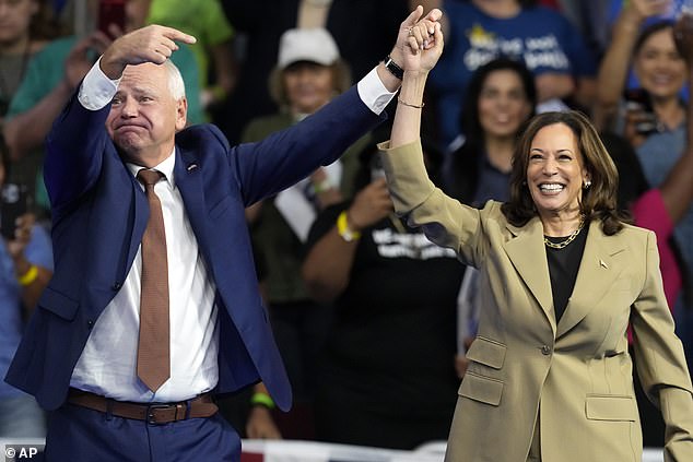 Trump attacked the record of Harris and Walz, calling them 