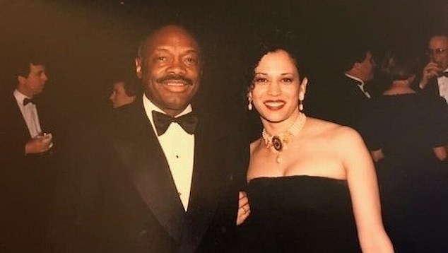 Kamala Harris with Willie Brown, whom she dated in the mid-1990s while he was state assembly speaker and she was a prosecutor in Alameda County.