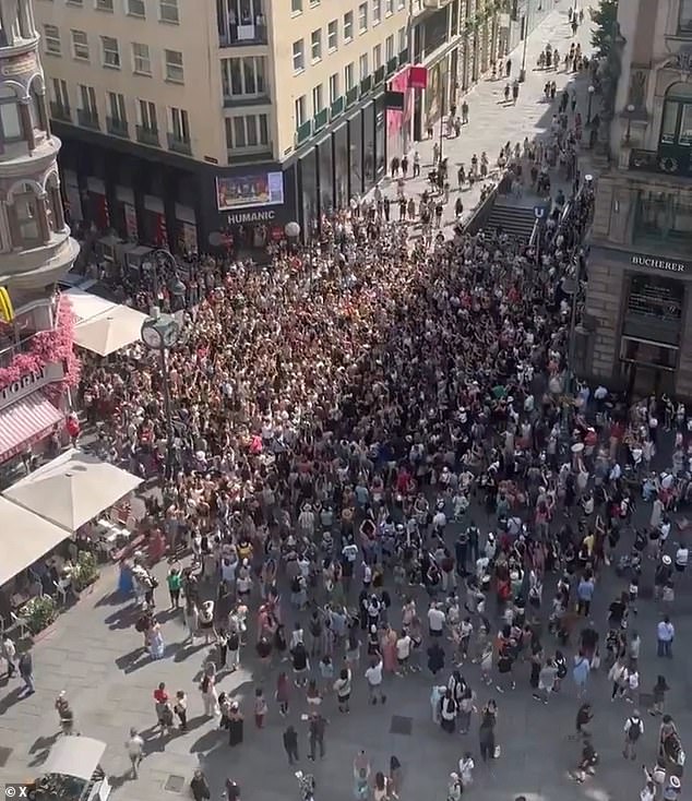 On Thursday, hordes of devastated fans gathered near the stadium to exchange armbands, sing their songs and unite in their mutual disappointment.