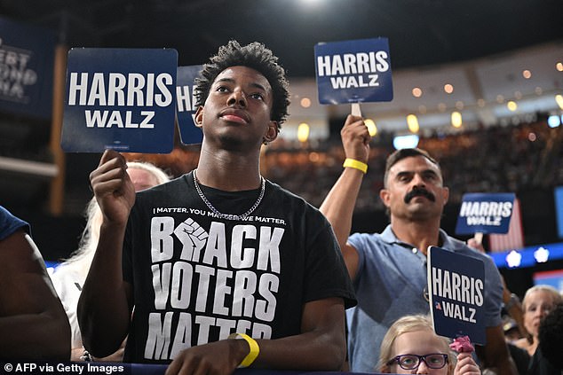 The poll showed Harris is now doing better with Black and younger voters, sectors of the electorate that had begun to erode under Biden, as well as retaining older voters.