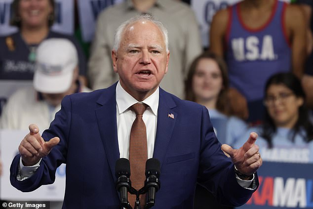 Gov. Tim Walz, who Harris put forward as her vice presidential candidate, has received high marks from Democrats