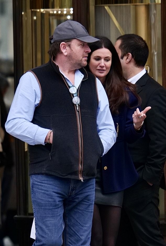 James went public with his relationship with Kim in March when the pair were photographed shopping together in Mayfair, London.