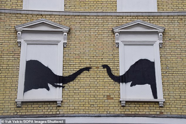 Another new piece of art, confirmed to be by Banksy, was unveiled on a wall of a house in Chelsea, London, this week.